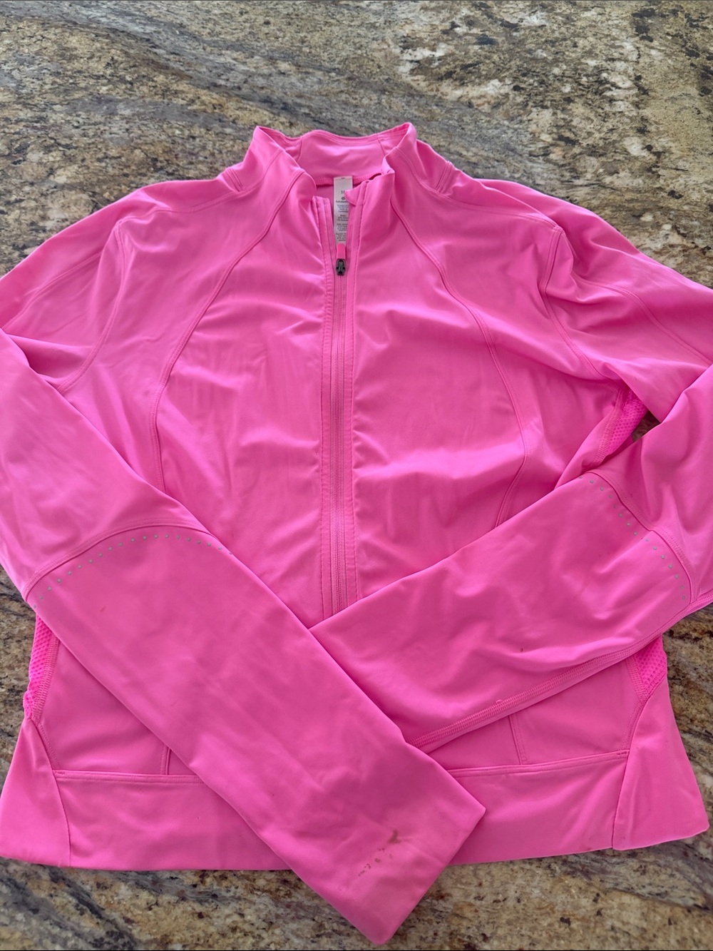 lululemon athletica Hot Pink Full-Zip Bomber Jacket